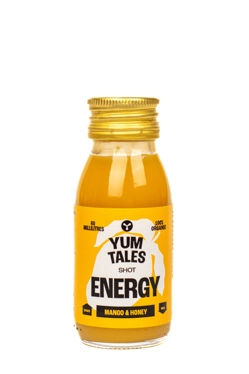 YumTales Shot Μάνγκο & Μέλι-100% Οργανικό Σφηνάκι Ενέργειας